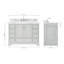 Meuble-lavabo simple avec plateau Abshire 49-93359258