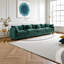 Canapé Cloud 4 places - Canapé modulaire en chenille moderne avec coussins double couche, tissu vert respirant, parfait pour le salon ou la chambre à coucher-129023701