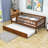  Wooden Daybed with with Trundle and Slats-1035742909-1035742911