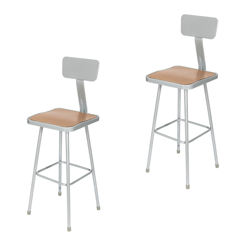 Tabouret avec dossier Clint (paquet de 2), 30"