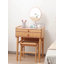Coiffeuse en bois avec miroir