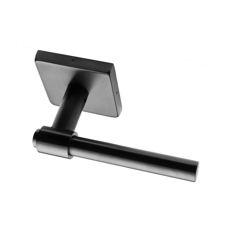 Linnea Lever Set, Satin Stainless Steel, Double Dummy, Square