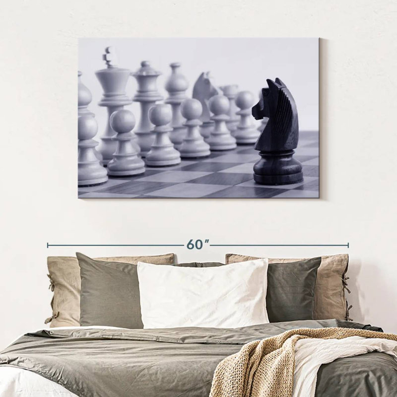 Senne Chess Game Knight, 32" H x 48" W