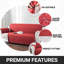 Quilted Pattern Reversible Waterproof Sofa Protector Slipcover-2005397431-2005397426