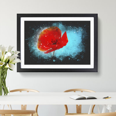Red Poppy Flower Vol.1 - Picture Frame Painting