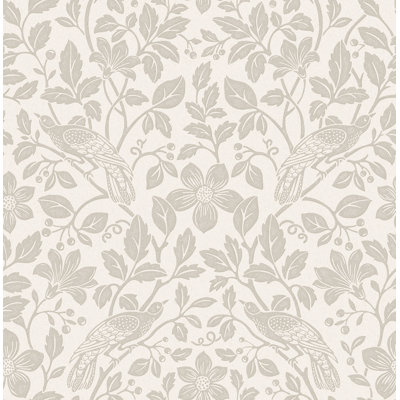 Manjeet Bird Vine Wallpaper