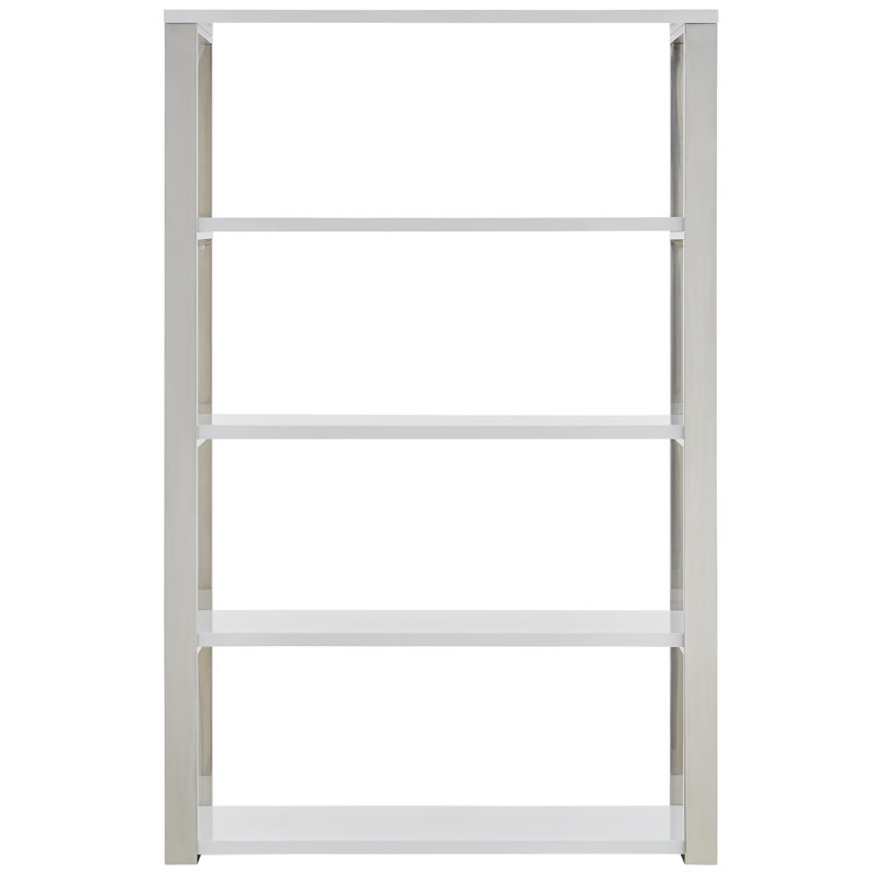 Kenyon Shelving Unit, Silver/White