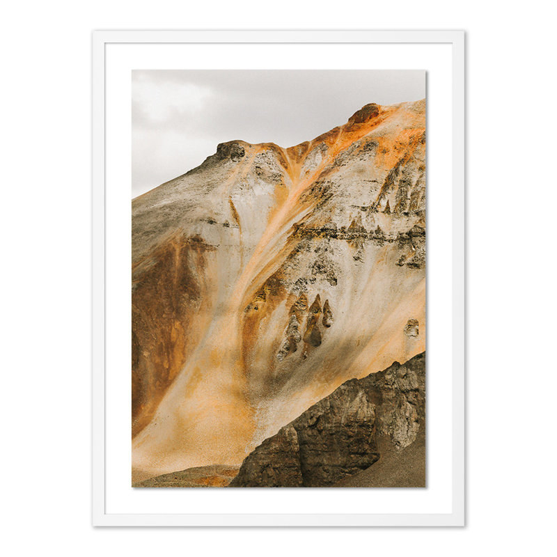 Red Mountain - Ouray Print by Wesley And Emma Teague, White Paper Single Picture Framed, 24" H x 18" W x 1.5" D