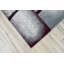 Tapis gris/rouge sculpté abstrait à la main 3d Mccampbell-37412749