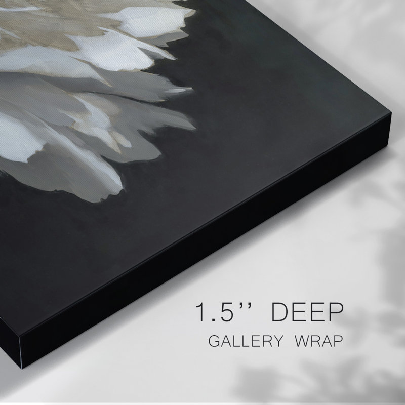 WHITE PEONY-Gallery Wrapped Canvas, 32" H x 48" W