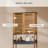 Over The Toilet Storage Cabinet with Double Vented Doors and Open Shelf, Brown and Gray - Elements Collection