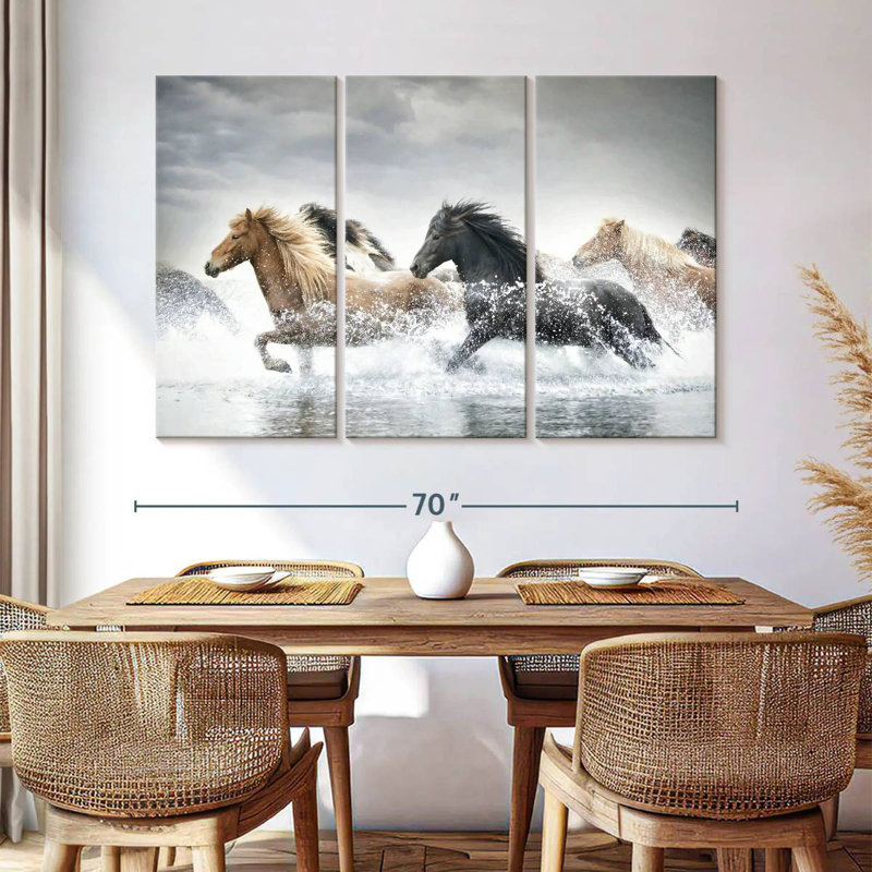 Horse Run III, 42" H x 65" W