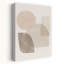 Earthy Organic Forms Abstract Contemporary Geometric Wall Art Print by Little Dean - Wrapped Canvas Print-1097786451