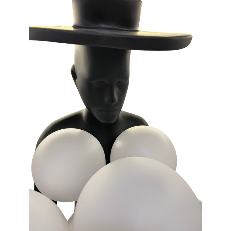 71'' Black Novelty Floor Lamp