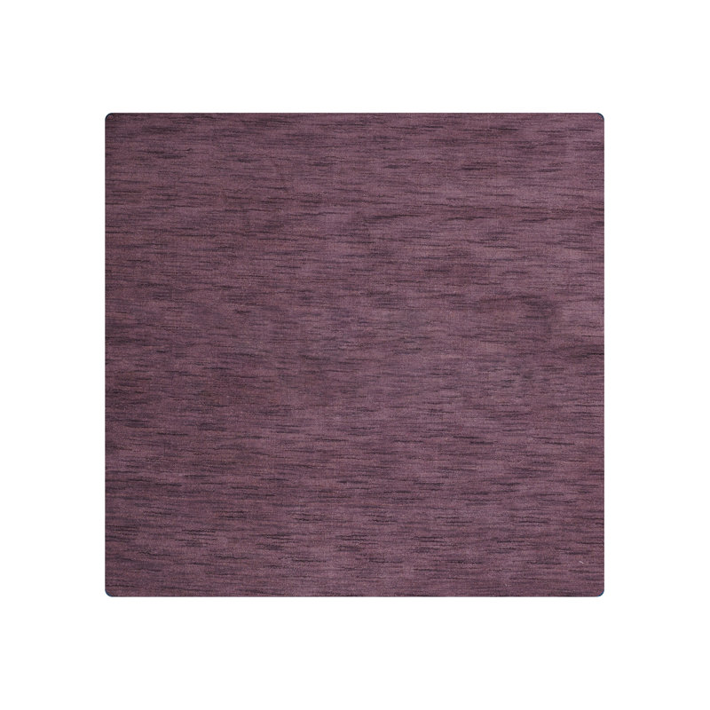 Tapis écologiques en laine tissée à la main Manns, Mauve, Carré 10 pi