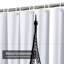 Rideau de douche noir imperméable, rideaux de douche pour la salle de bain avec 12 crochets-129997474