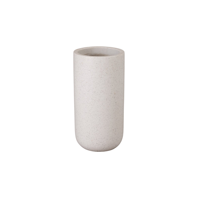 POT DE FLEURS TALL ROND BLANC 10 po x 19,5 po, H 26 po x l 35,5 po x P 35,5 po