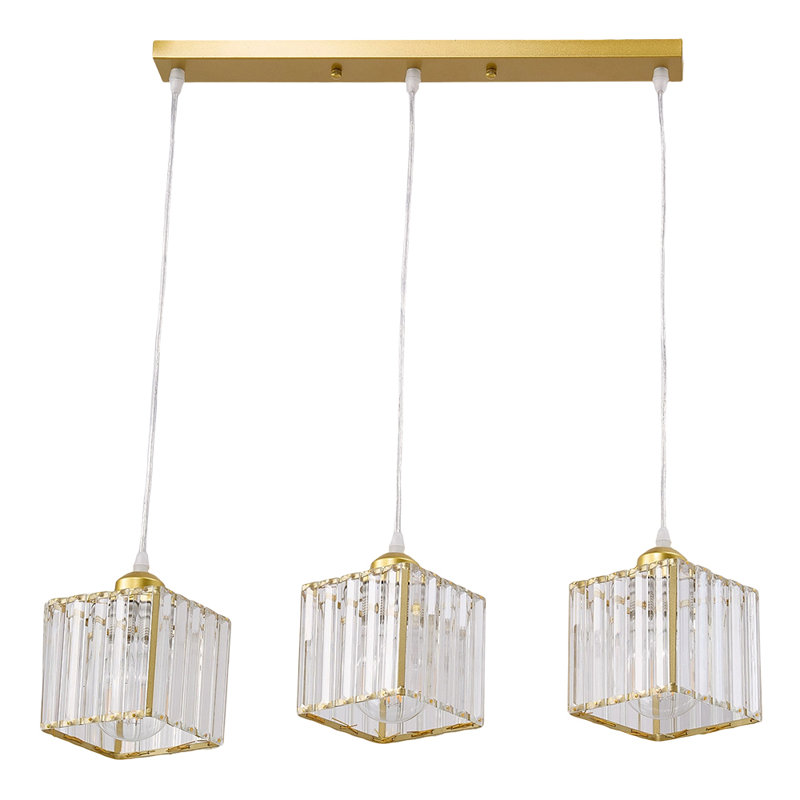3 - Light Pendant, Gold, Brushed Gold