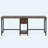 Jenacia Metal Base Computer Desk-503899559
