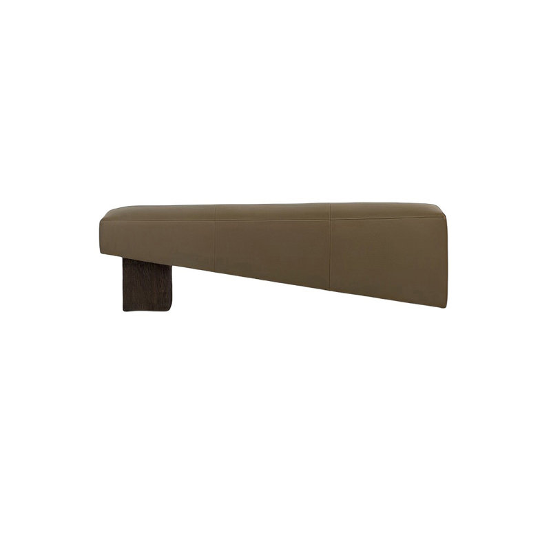 Banc rembourré en microfibre Orletta, H 16,53 po x l 39,37 po x P 16,53 po