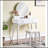 Wood Vanity and Stool Set-580827770