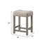 Ensemble de table haute en chêne rustique vieilli, plateau en marbre artificiel avec rangement et 3 tabourets rembourrés à clous décoratifs, bois (pin) et MDF