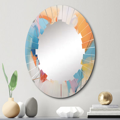 Eyne - Miroir mural Mid-Century ovale