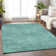 Premium Machine Washable Prisco Teal Rug
