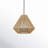Simon 4 - Light Shaded Pendant - Natural Raphia Rope - Natural-830574193