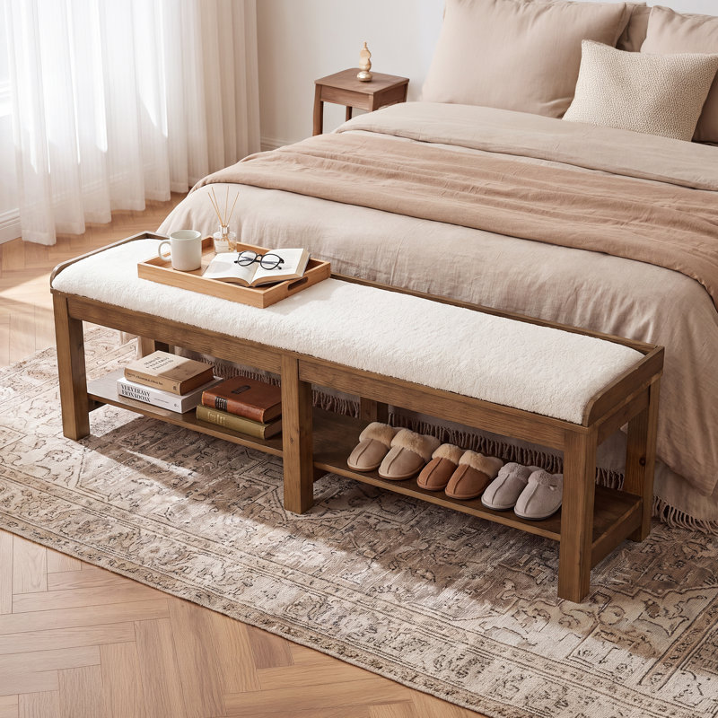 Banc de rangement pour chaussures 62,99 po