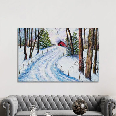 " Winter's Glow " by James Redding Painting Print