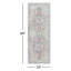 Tapis oriental bleu / ivoire Hodnett-681033887