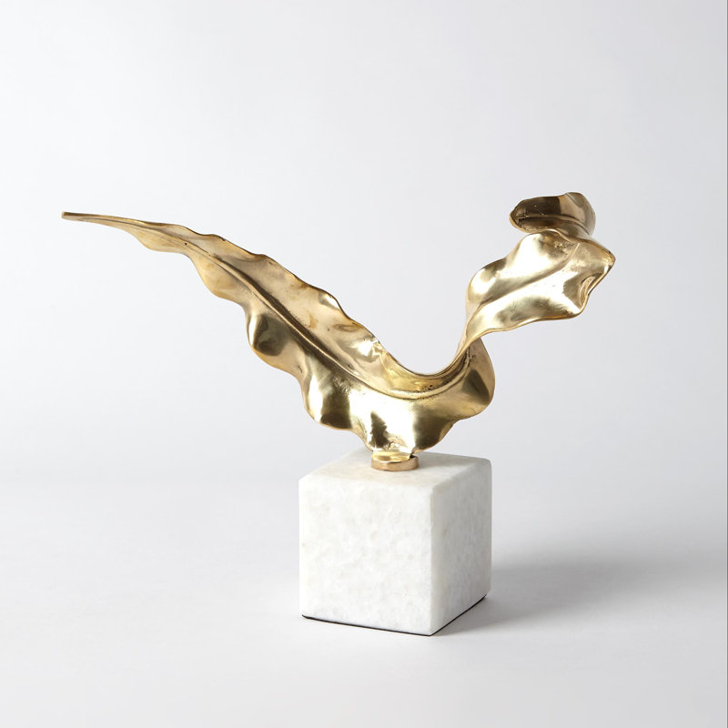 Sculpture feuille, Jaune