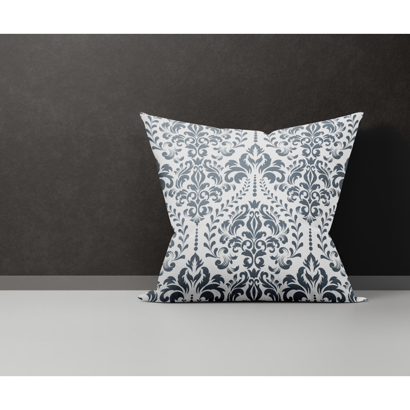  Housse et insert de coussin en coton Adeline, L 17 po x H 17 po, gris