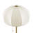 Textured Ceramic Floor Lamp with Fluted Fabric Shade White