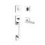 La Jolla Handleset with Single Cylinder Deadbolt and Door Lever and Rosette-1244819737-1244575497-1244574725