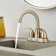 2-Handle High Arc Centerset Bathroom Faucet with Drain Assembly