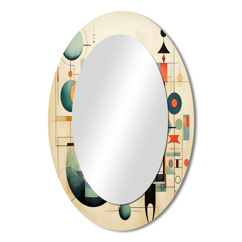 Miroir mural Distant Galaxies Midcentury Elegant Retro IV - Mid-Century, 36 po x 24 po