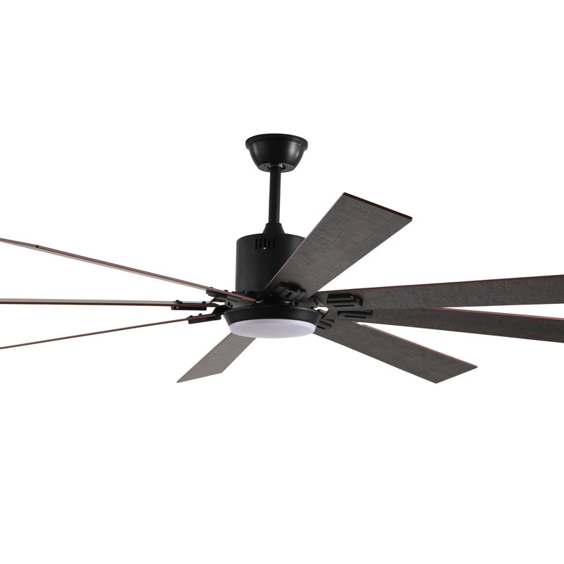 Ventilateur de plafond à DEL 72 po avec 8 pales