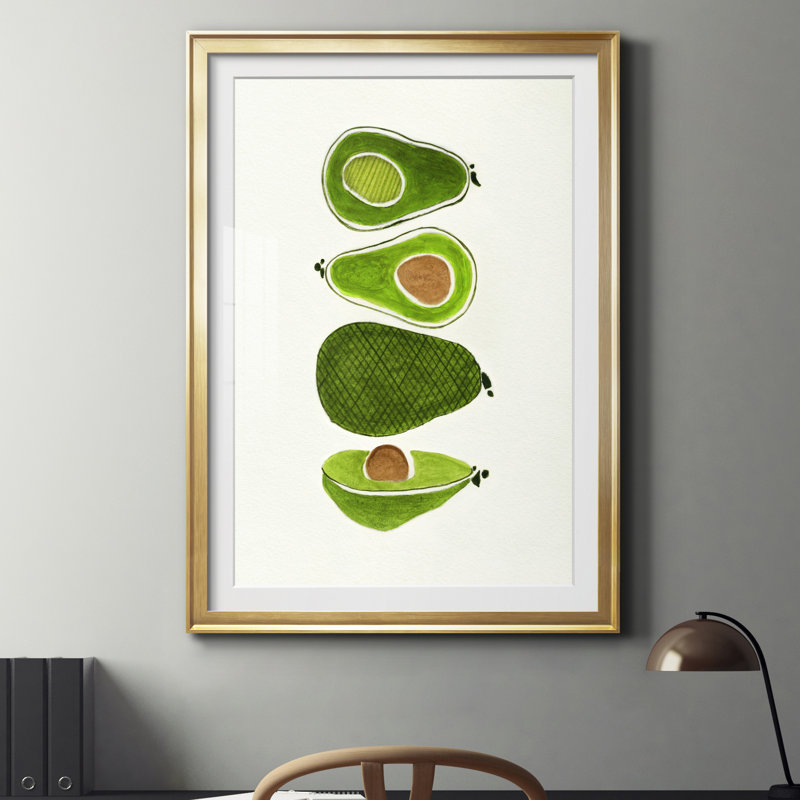 Avocat - Reproduction encadrée sur papier, Papier encadré doré, H 22,5 po x l 30,5 po x P 1,5 po