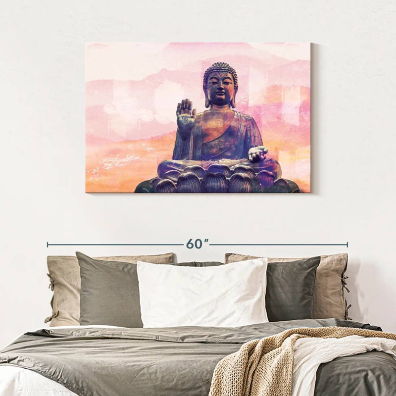 Adella Hengshan Bouddha assis, H 30 po x l 45 po