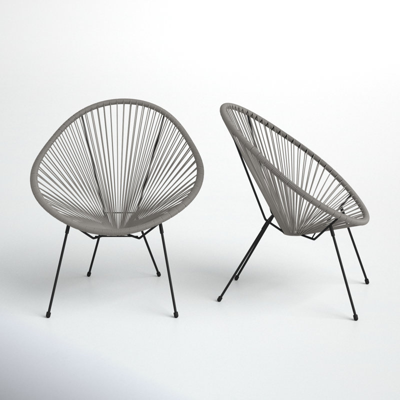 Chaise de patio Lucilio, Gris