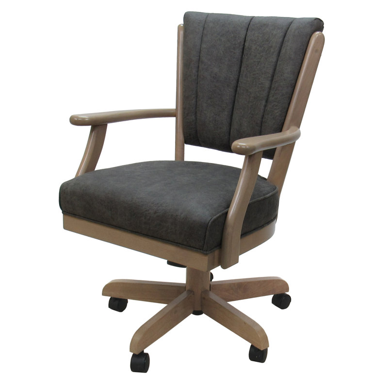 Fauteuil de roulette pivotant Classic, Wapiti du Nord-Ouest, Blanc délavé, Blanc délavé