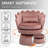 Upholstered Velvet Swivel Barrel Accent Chair-573370419