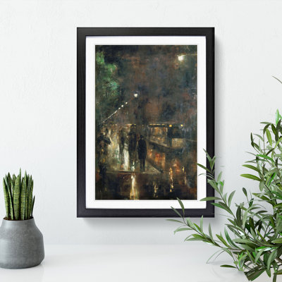 Nocturnal Berlin by Lesser Ury - Picture Frame Painting