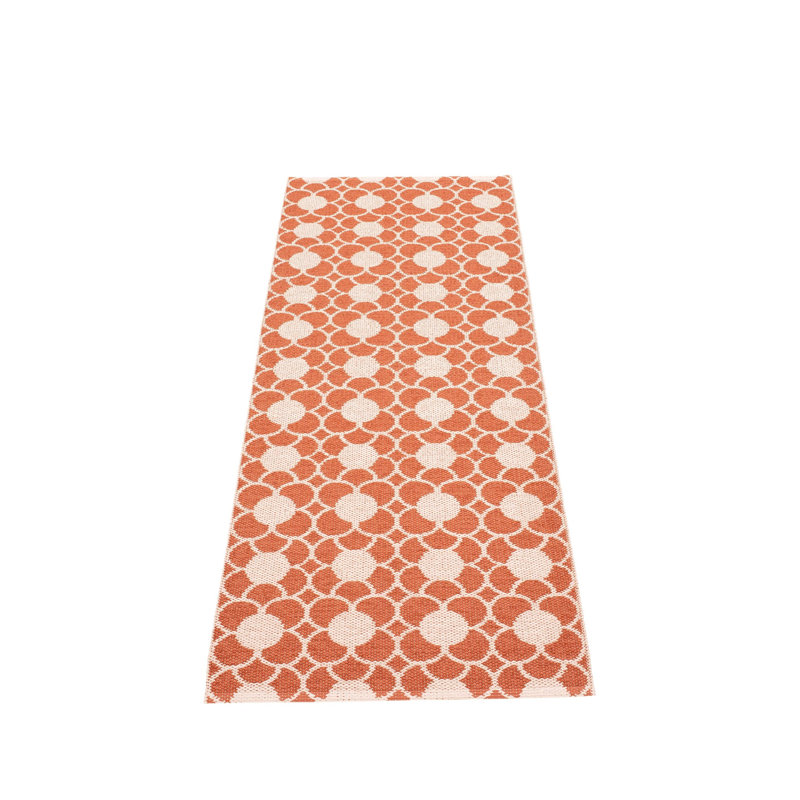 Rug ANYA Oregano 2.25 X 6.5 Ft, Brick, Runner 2'3" x 6'6"