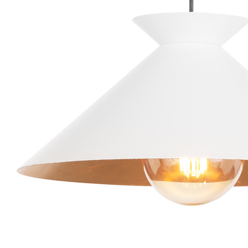 Viggo 1 - Light Pendant, 7.25" H x 16" W x 16" D, White