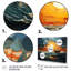 «Yellow Stormy Horizon Collage II», art mural de salon jaune-960147839-960147846