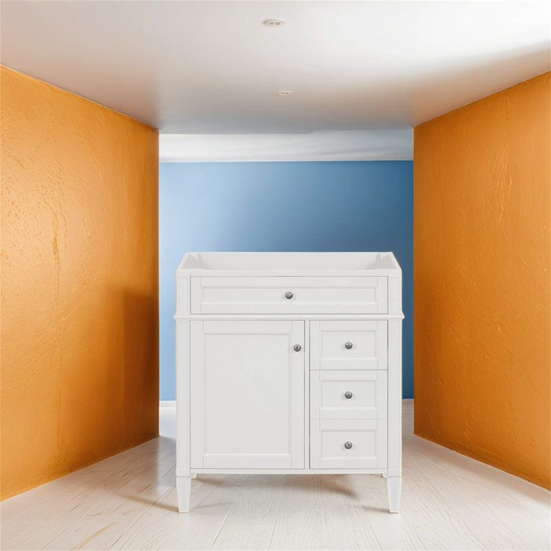 29'' Single Bathroom Vanity Base Only, White