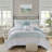 Soft Seersucker Bedding Sets, Full Queen Polyester Farmhouse Bedroom Home